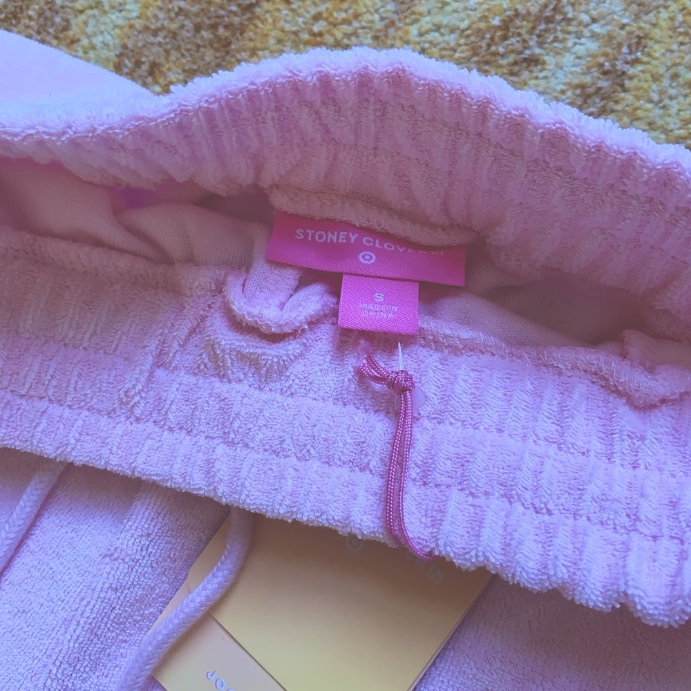 NWT stoney clover lane x target jogger sweatpants in pink - Picture 3 of 4